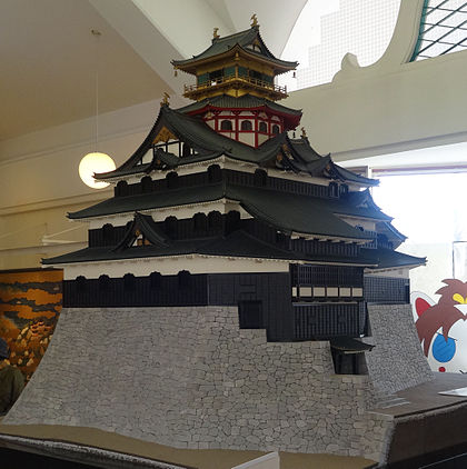 A model of Azuchi castle