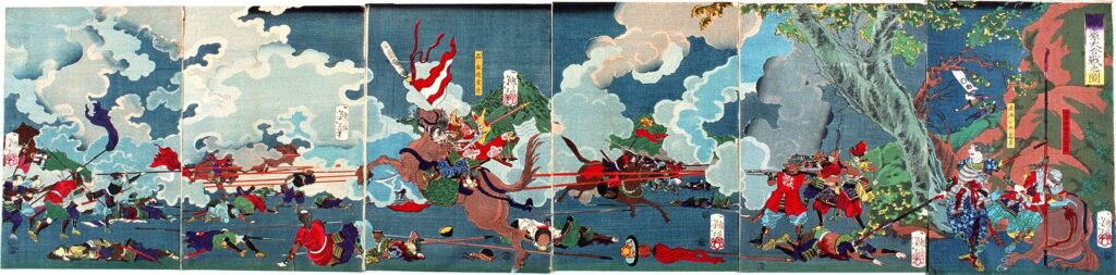 Shima Sakon leads the Western army into battle at Sekigahara