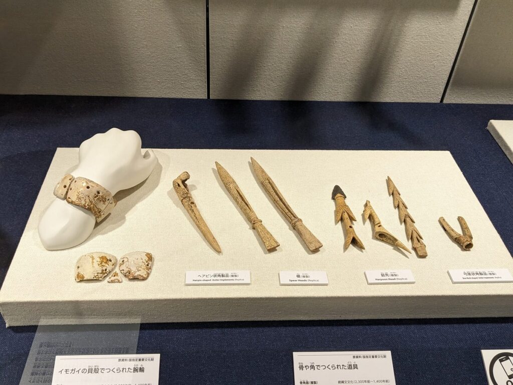 A collection of Jōmon era bone tools