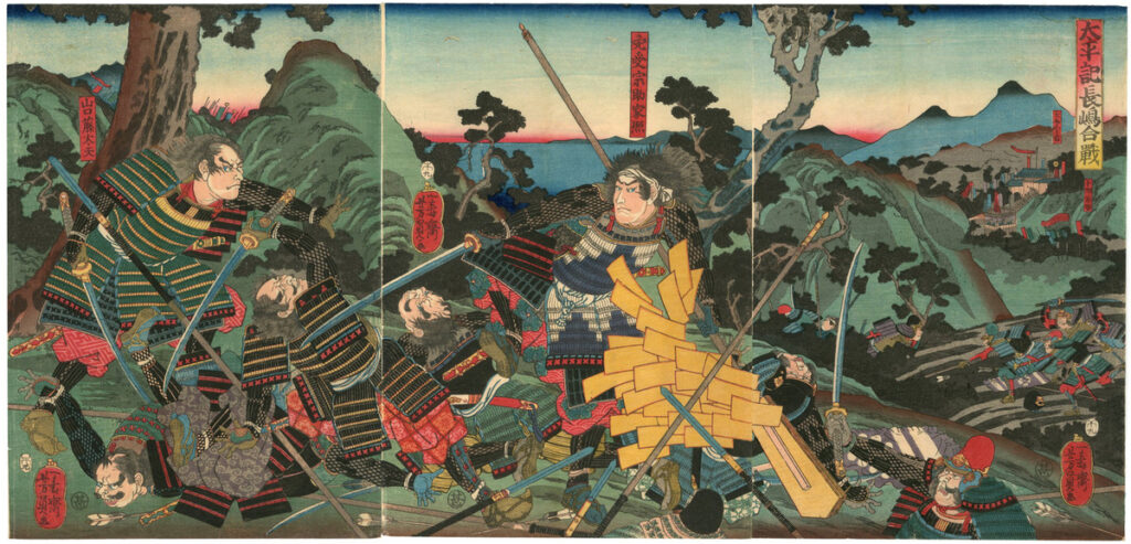 Oda Nobunaga's soldiers advance on Nagashima Honganji's followers