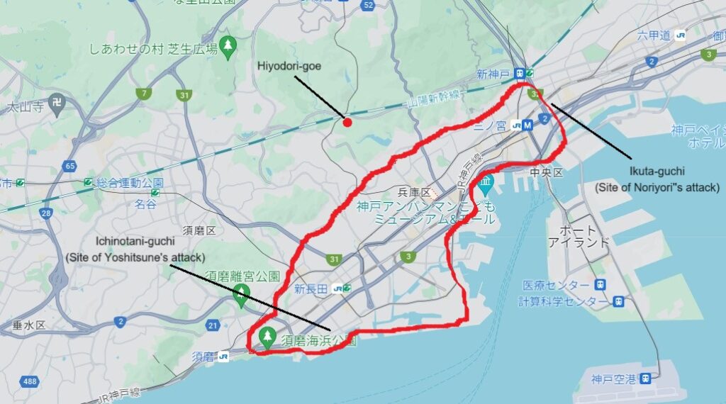 Location of Fukuhara - The Genpei War