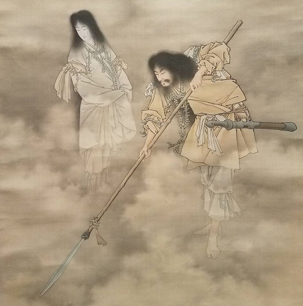 Izanami and_Izanagi create the Japanese islands