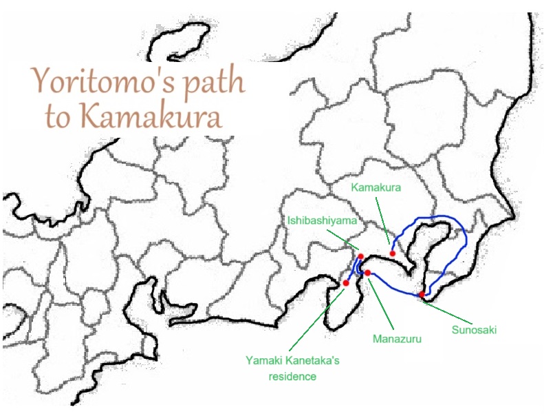 Minamoto no Yoritomo's path to Kamakura